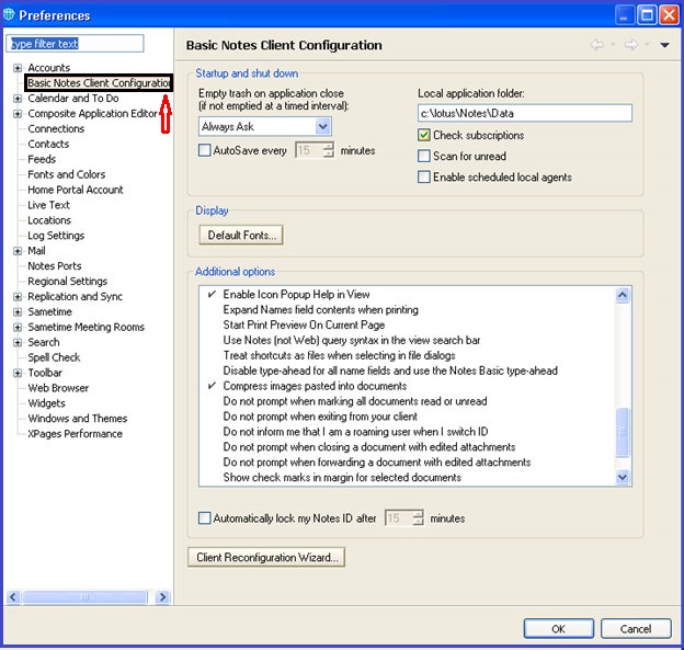 Conversion of Lotus Notes to Thunderbird