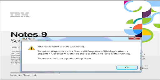 Lotus notes error