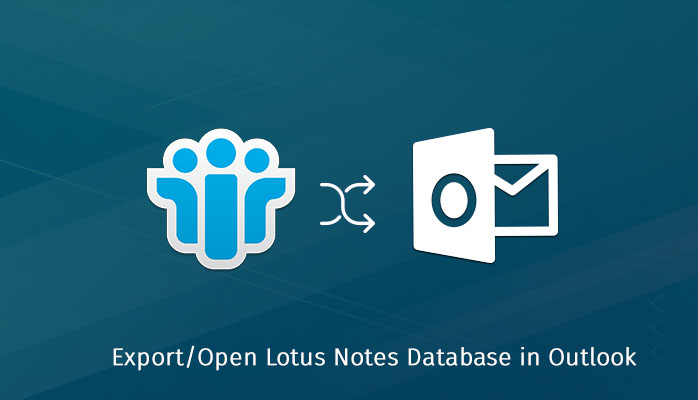 open Lotus Notes Database to Outlook